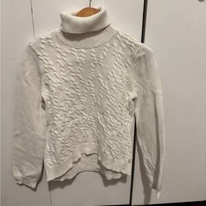 Liz Claiborne white Turtleneck Sweater